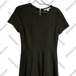 Diane Von Furstenberg Ivanna Black Fit and Flare Dress.